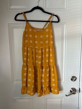 Mossimo Supply Co. Mustard Yellow Floral Sundress